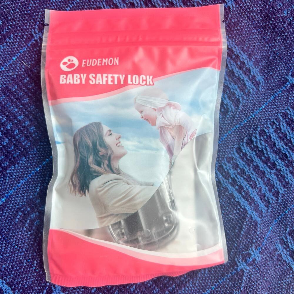 EUDEMON Child Safety Heat-Resistant Oven Door Lock CLEAR/BLACK